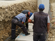 Stützmauer Betonfertigteilarbeiten