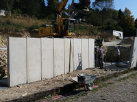 Betonarbeiten - Betonfertigteilarbeiten, Stütz- und Winkelstützmauer